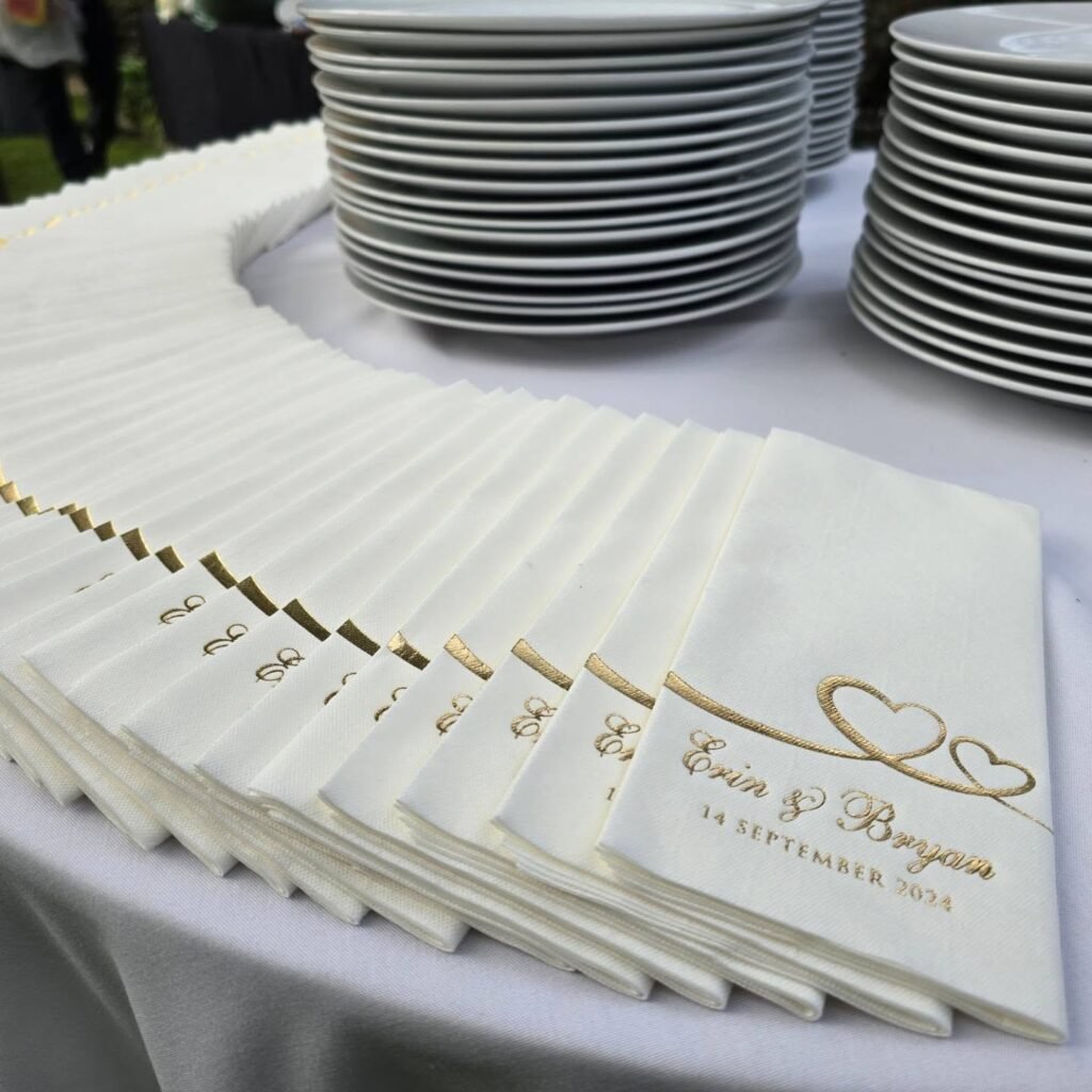It's all in the details. Yes, I could've just left a stack of napkins on the table, but…