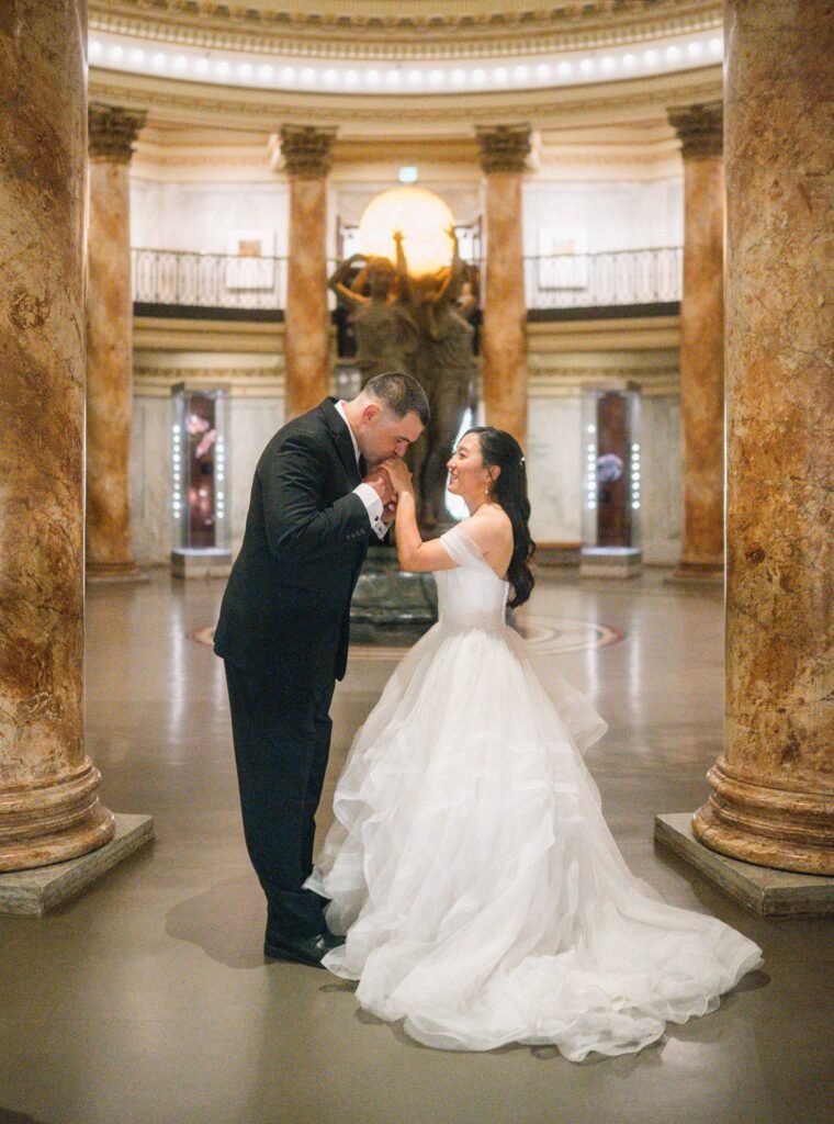 A fairytale moment preserved in time. What started as a museum date night is now a love for…